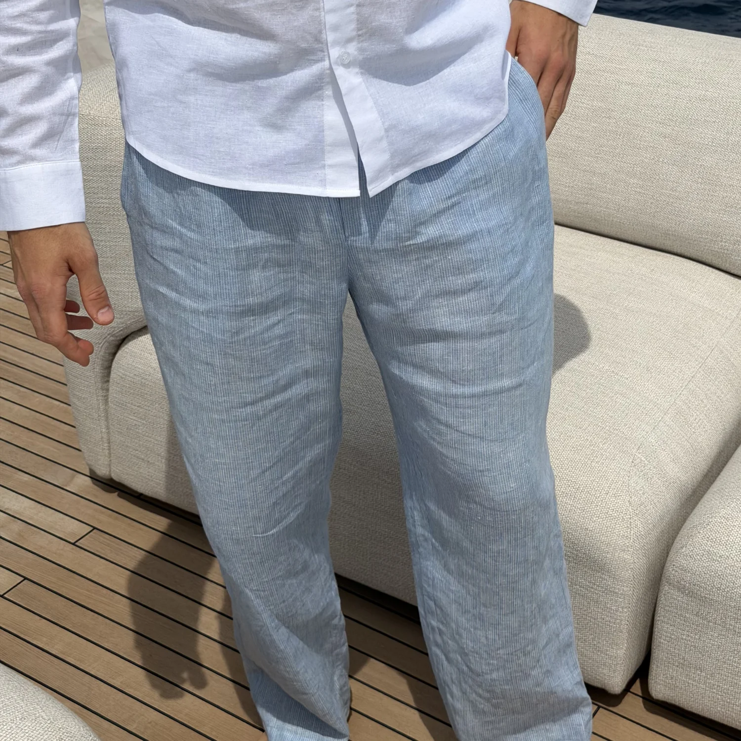Riva 100% Linen Pants - Image 4