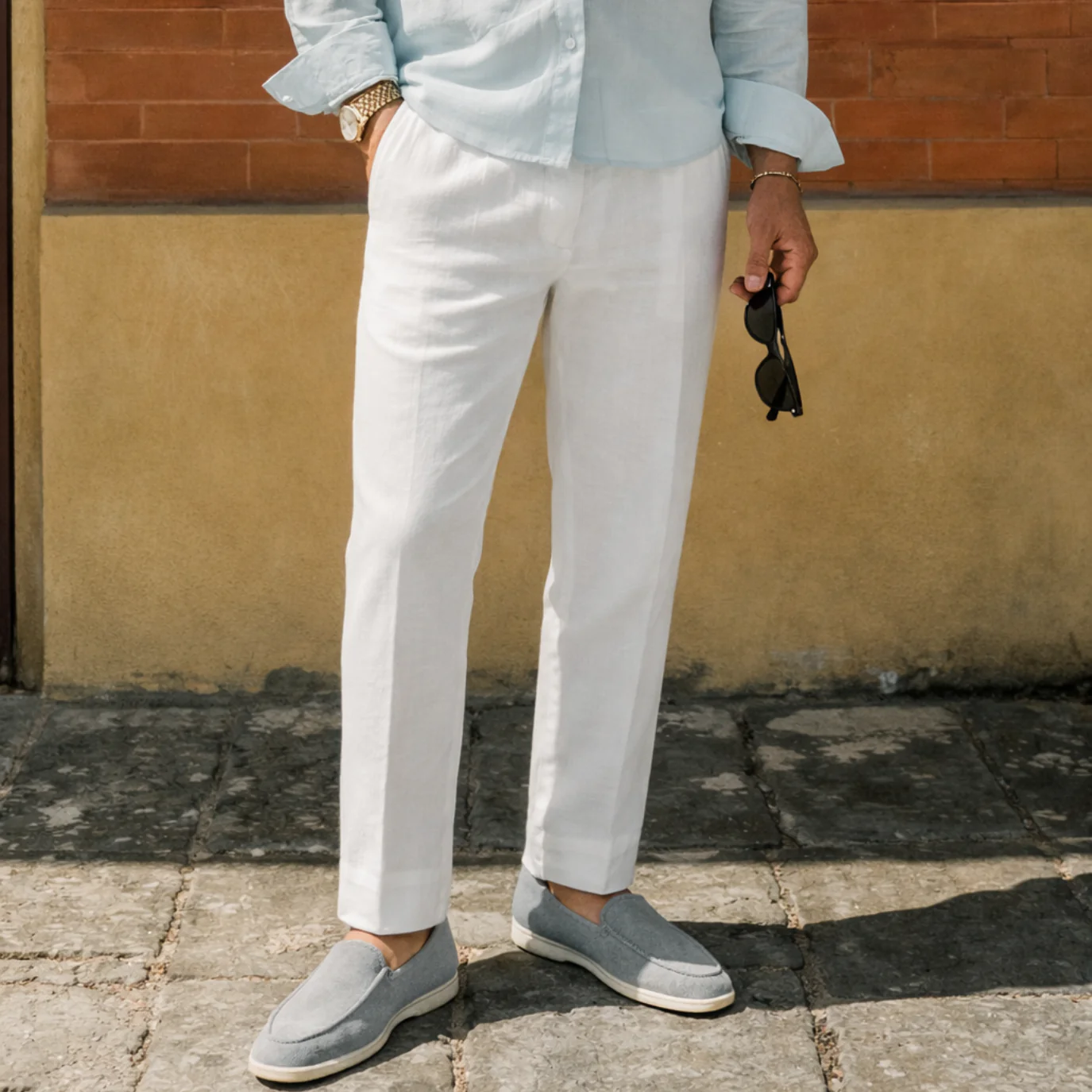 Linen Pants Elegant Fit - Image 2
