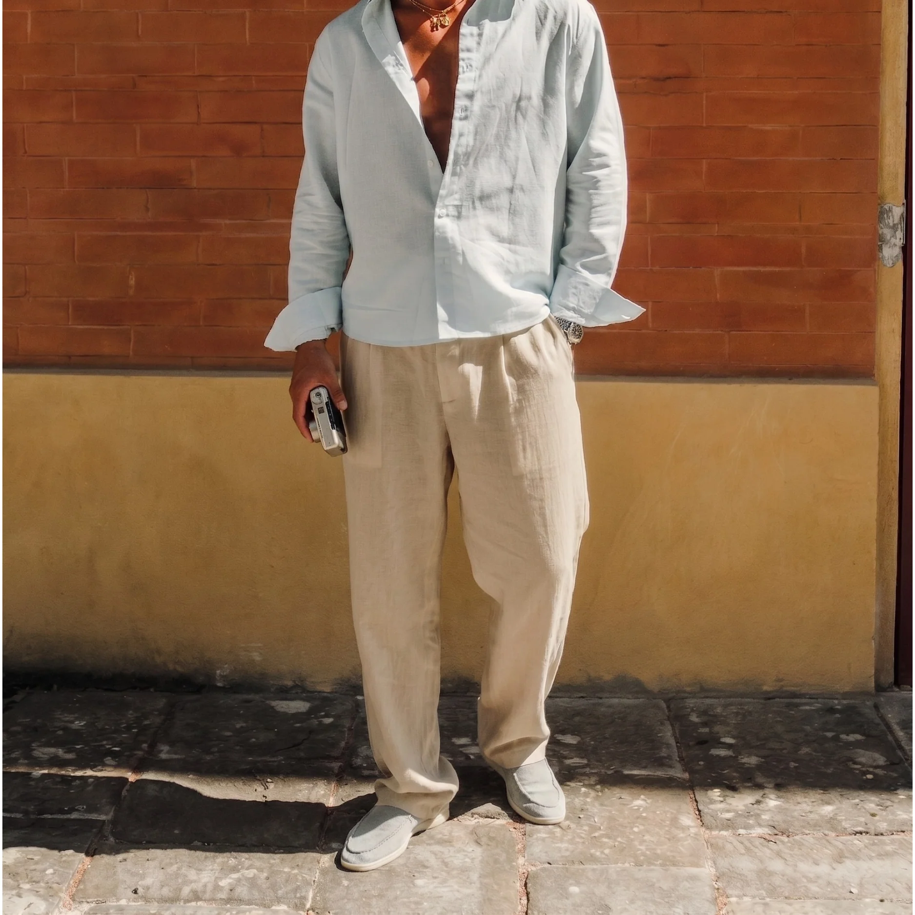 Linen Pants Relaxed Fit - Image 10