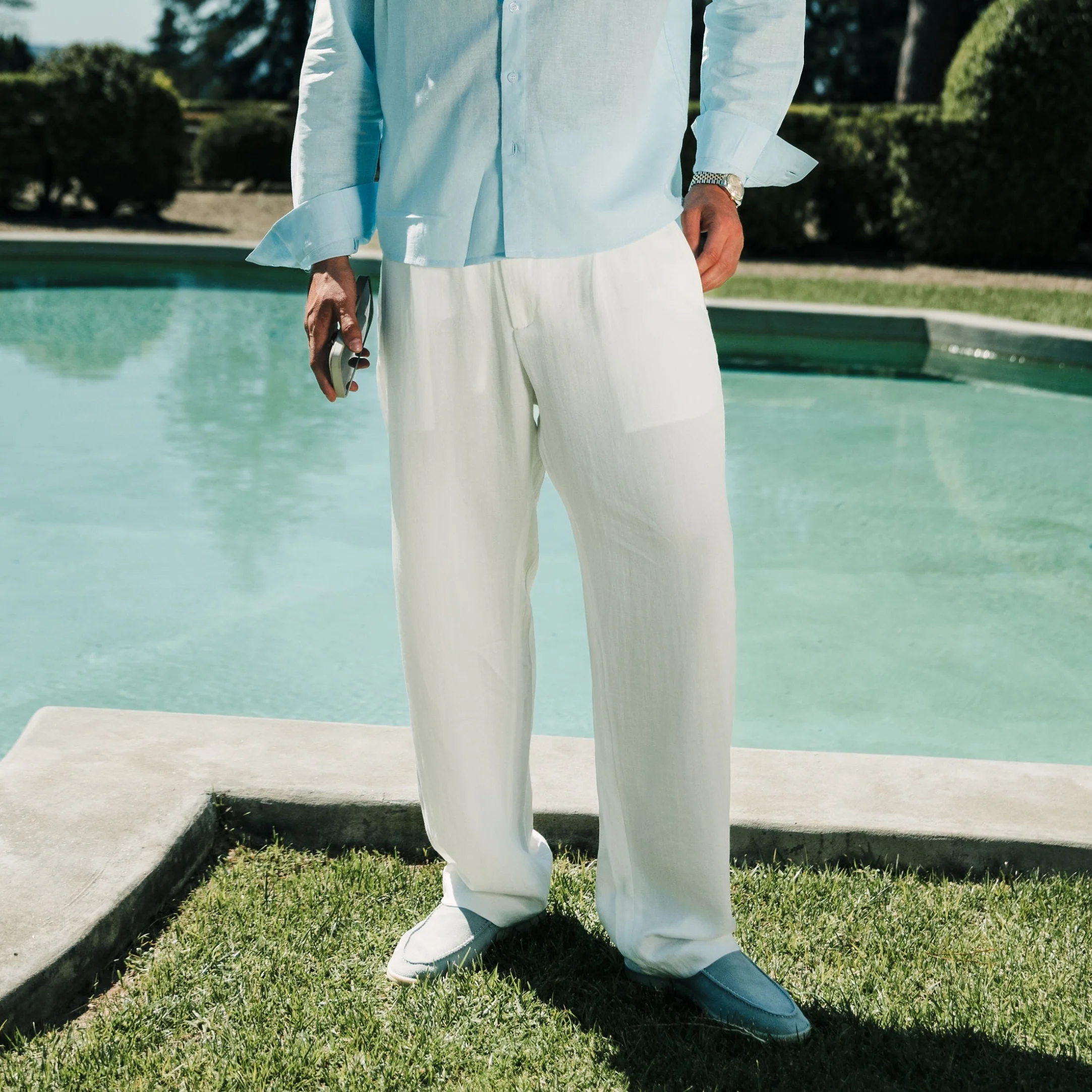 Linen Pants Relaxed Fit - Image 6
