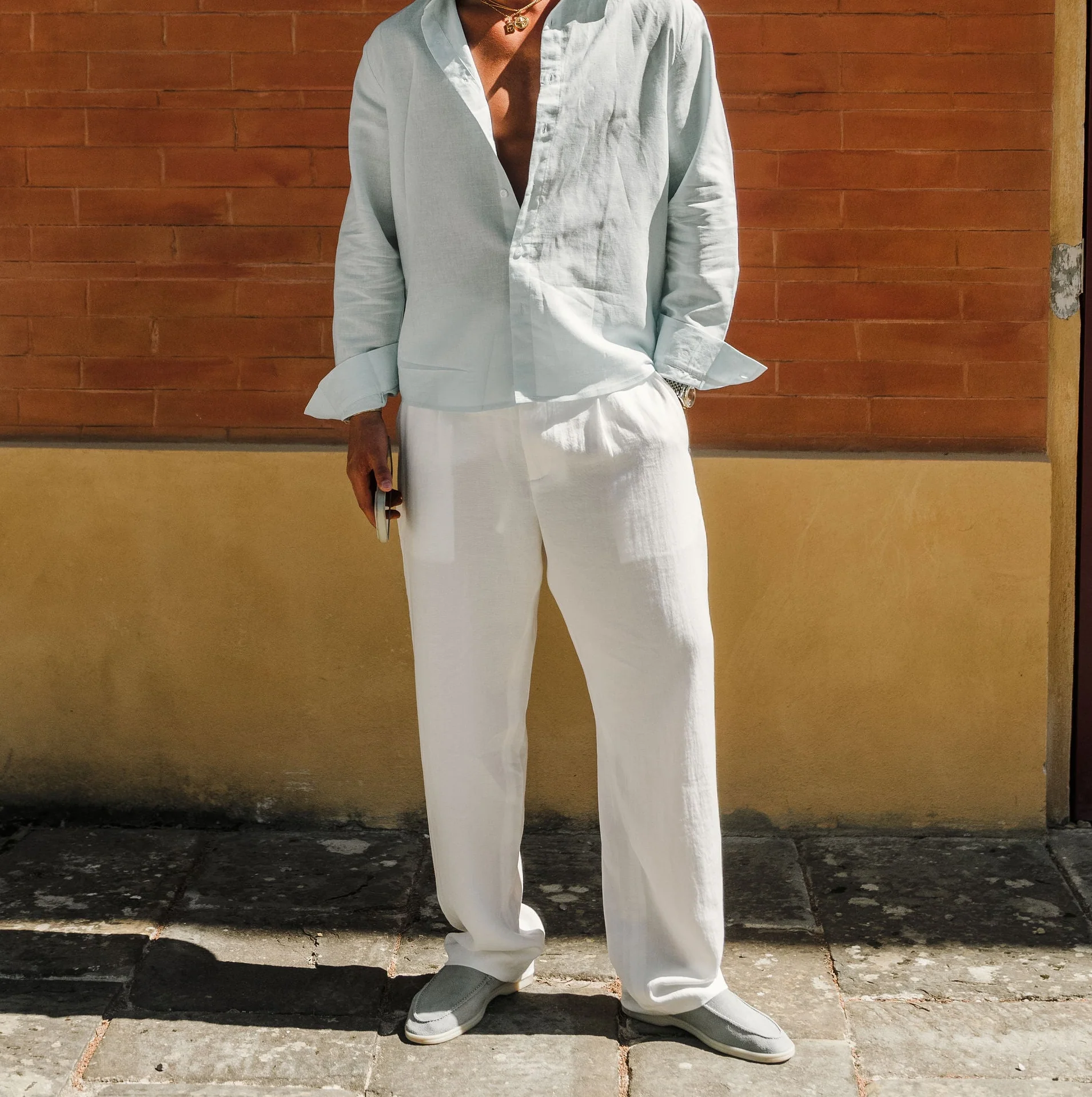 Linen Pants Relaxed Fit - Image 7