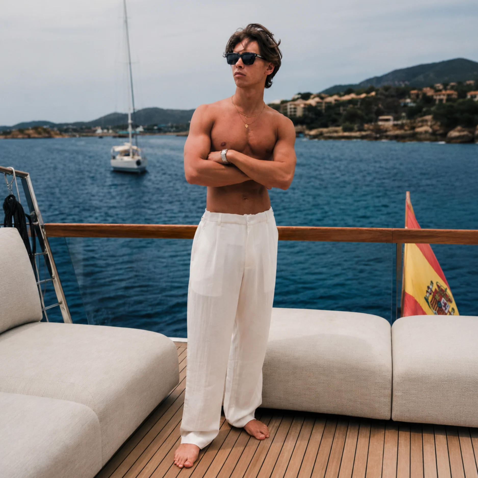 Linen Pants Relaxed Fit - Image 8