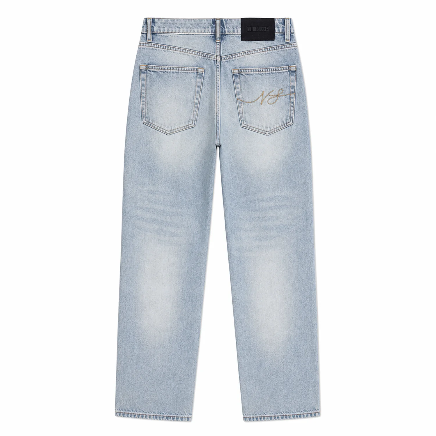 Relaxed Straight Fit Jeans Blue - Image 3