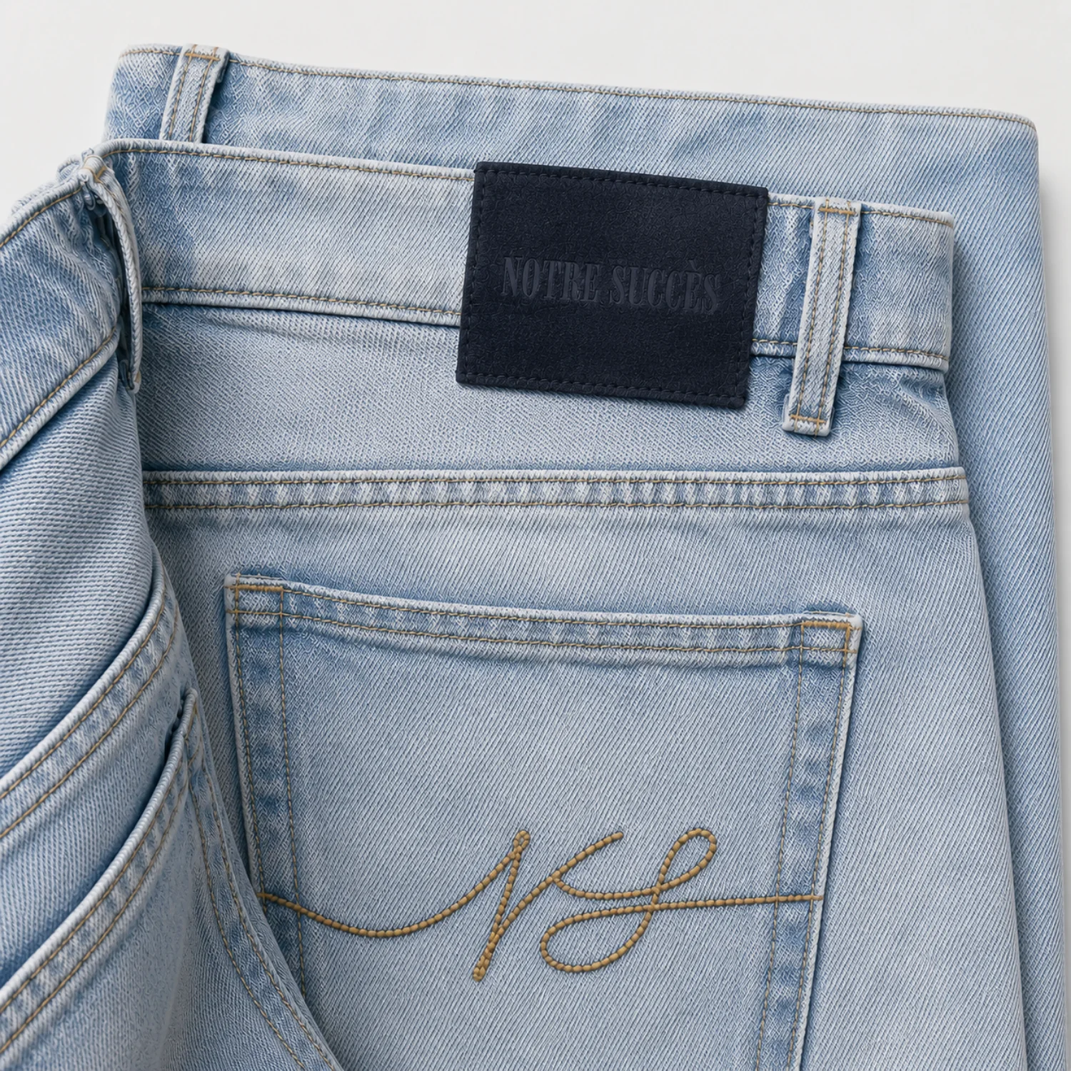 Relaxed Straight Fit Jeans Blue - Image 4