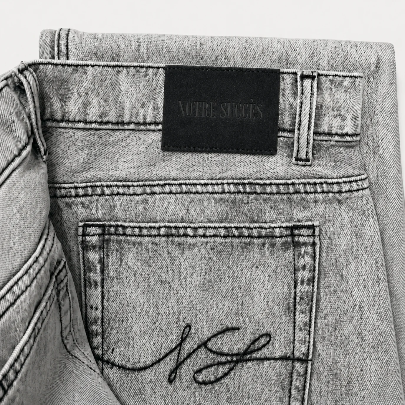 Relaxed Straight Fit Jeans Grey - Image 4