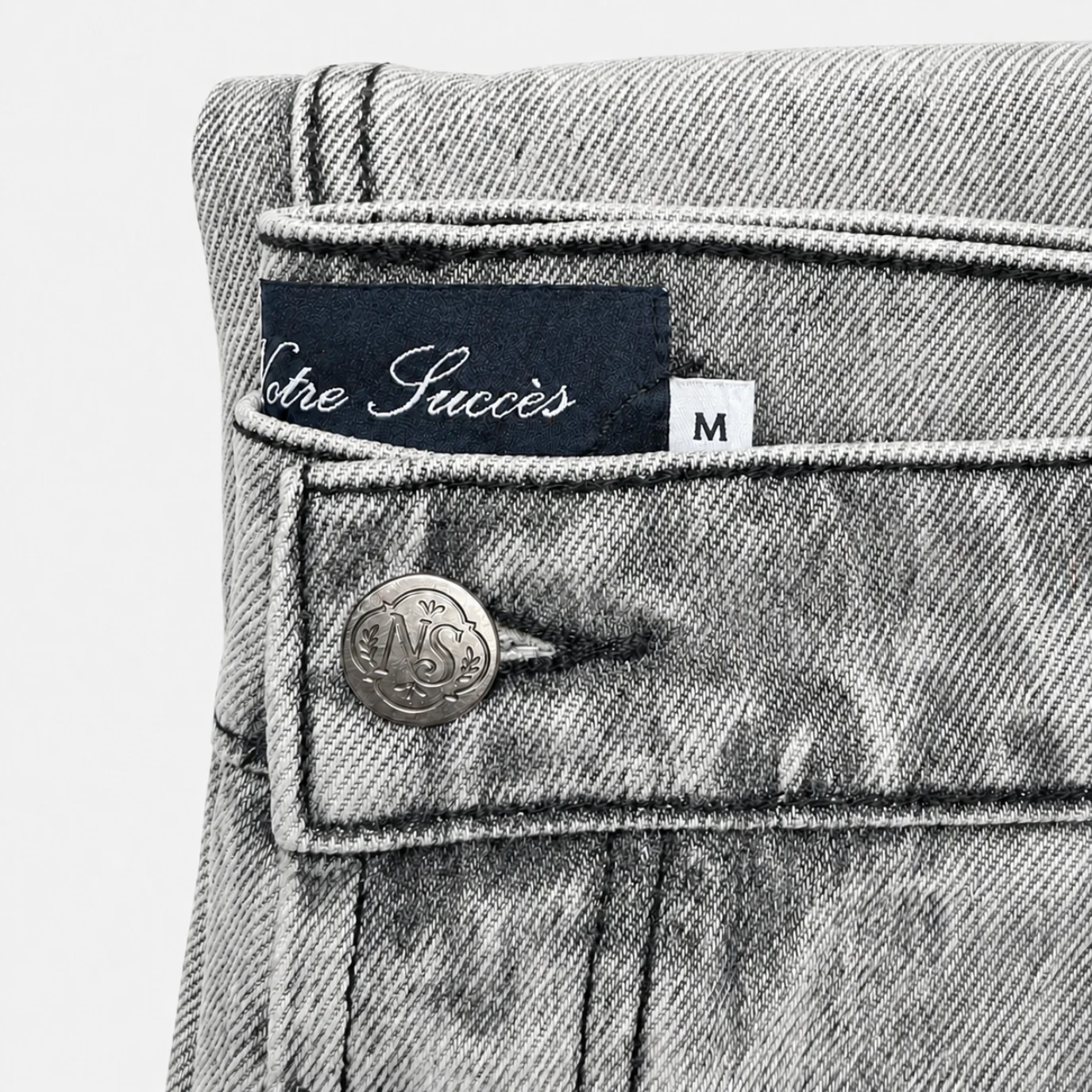 Relaxed Straight Fit Jeans Grey - Image 5