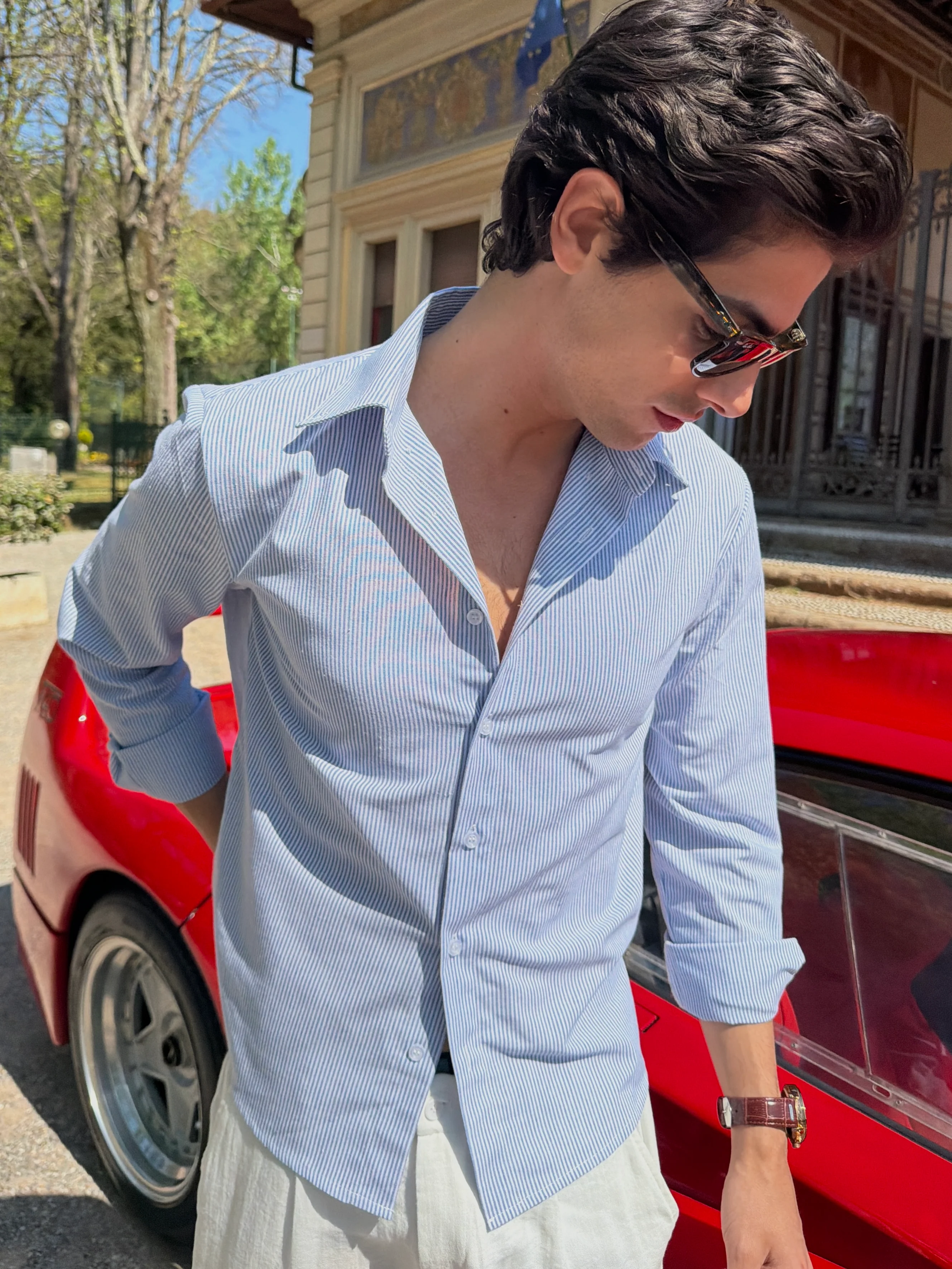 Striped Linen Shirt - Image 3